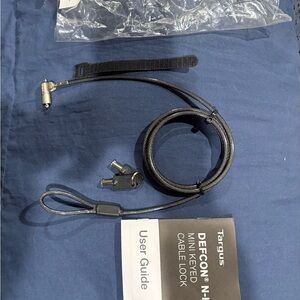 Targus Black Laptop Security Cable with Lock